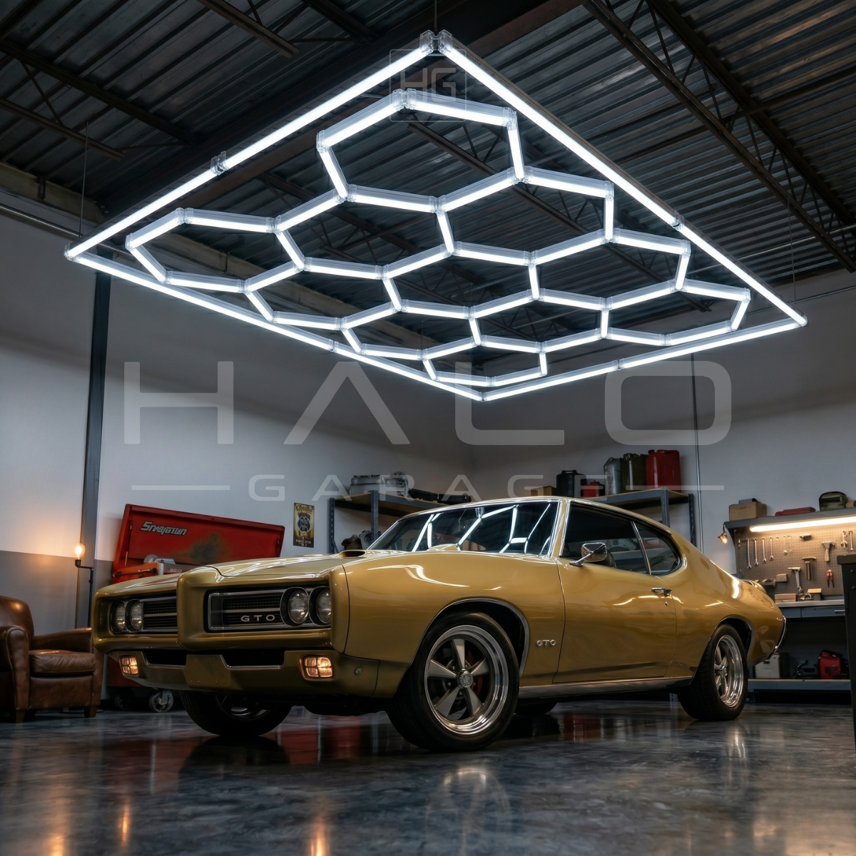 Halo Garage HEX ULTRA LED Hex Lighting System (14 Hex + Border)