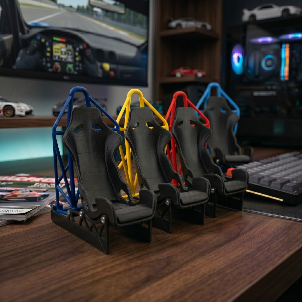 Halo Garage Racing Seat Phone Holder